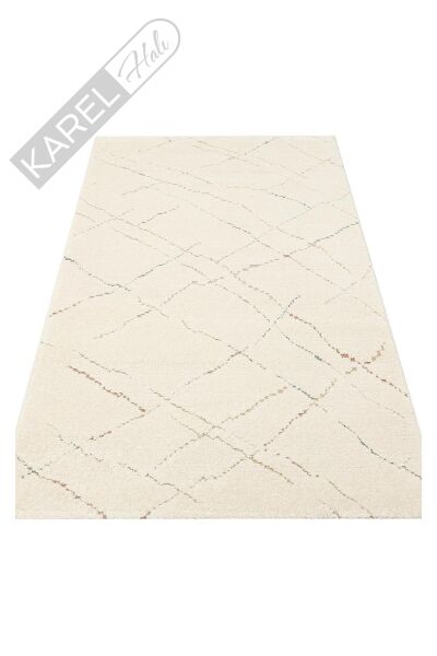 PICCOLO PCL 05 CREAM MULTY  Pastel Renkli Hav ve Toz Vermeyen Çocuk Halısı