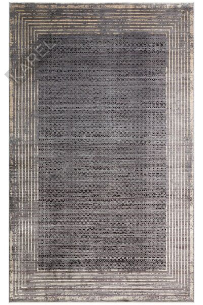 MAHAL MHL 01 ANTRASIT GOLD  Art Deco Desenli Yüksek Kalite Sık Dokuma Salon Halısı