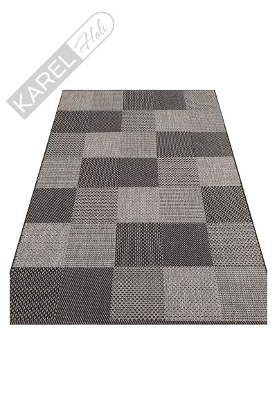 MONO MNO 01 DARK GREY Hav Toz Vermez Kaymaz Tabanlı İnce Halı