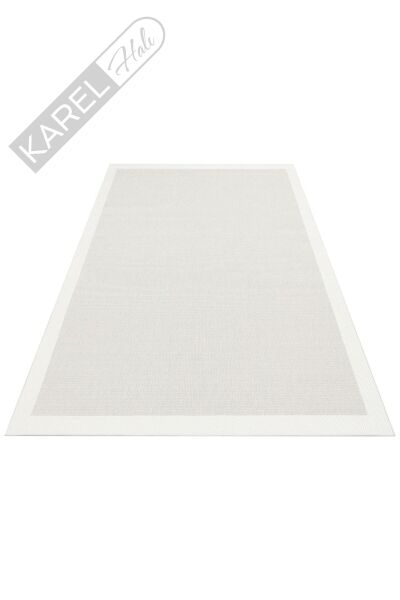 MONO MNO 05 GREY CREAM Hav Toz Vermez Kaymaz Tabanlı İnce Halı