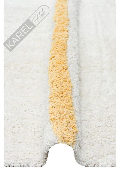 COTTON BOON XW CBN 01 MULTY XW Yıkanabilir Kaymaz Tabanlı Naturel Pamuk Bebek Halısı