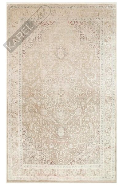 BABIL BBL 02 BEIGE  Yumuşak Dokulu Vintage Esintilere Sahip Over-dyed Sık Dokuma Salon Halısı
