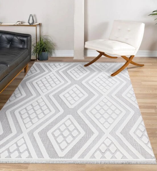 İpek Halı Almond Koleksiyonu 11407 Dekoratif İskandinav Halı