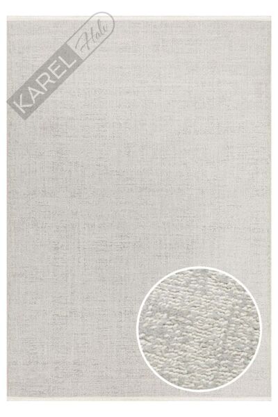 KALAHARI KLH PLAIN SILVER Özel Dokuma Tekniği ile Üretilen Modern Sade Desenli Makine Halısı