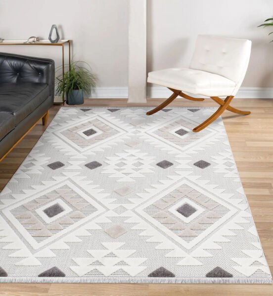 İpek Halı Almond Koleksiyonu 11408 Dekoratif İskandinav Halı