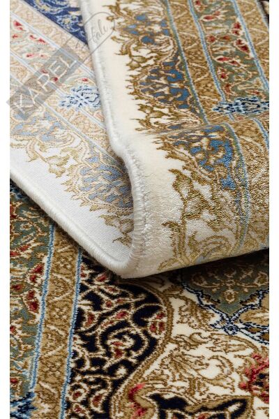 ISFAHAN ISF 04 CREAM Klasik Desenli Yüksek Kalite Sık Dokuma Makine Halısı