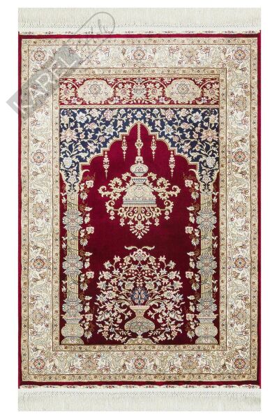 ISFAHAN SECCADE ISF SCD 01 RED Klasik Desenli Yüksek Kalite Sık Dokuma Seccade