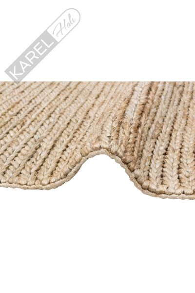 Choti Smoke Flatweave Natural Jüt İle Üretilen El Dokuma Hasır Halı
