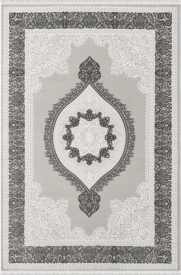 Woolen Halı New Bamboo Koleksiyonu 4953 Gri Akrilik Halı