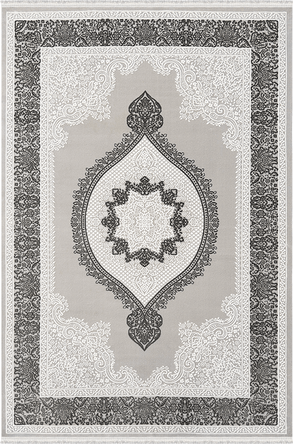 Woolen Halı New Bamboo Koleksiyonu 4953 Gri Akrilik Halı