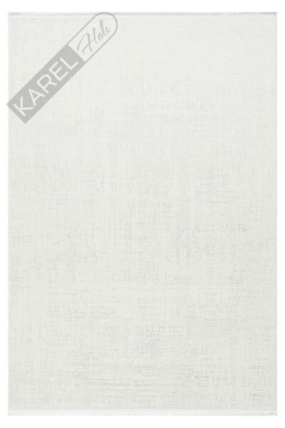 NORA NOR 02 WHITE Hav Toz Vermez Yıkanabilir Kaymaz İnce Dokuma Modern Halı