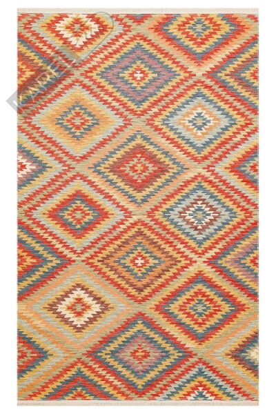 NOMAD NMD 07 TERRA Yıkanabilir, Çift Taraflı Kullanıma Uygun Yumuşak Tuşeli Otantik Kilim