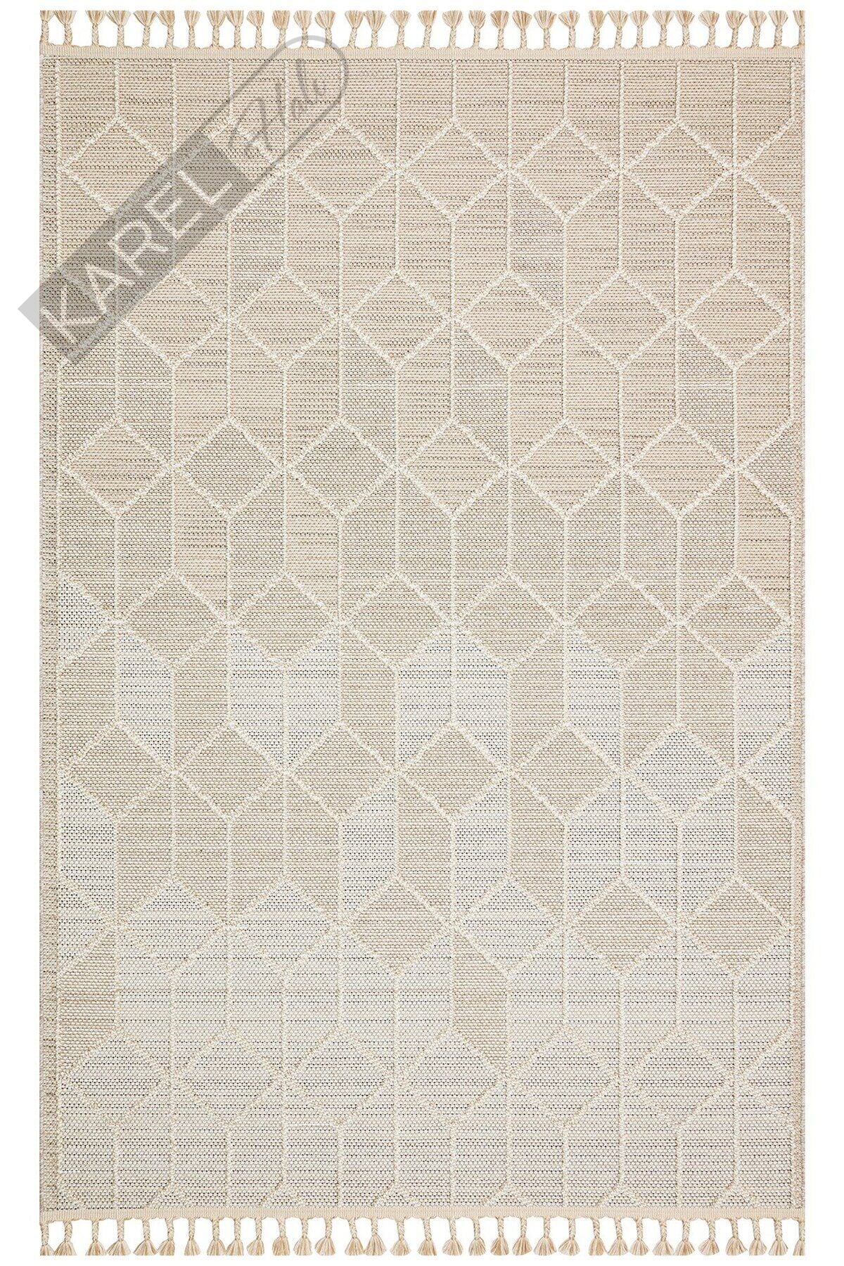 SOHO SH 03 BEIGE Hav Toz Vermez Hasır Dokuma Modern Makine Halısı