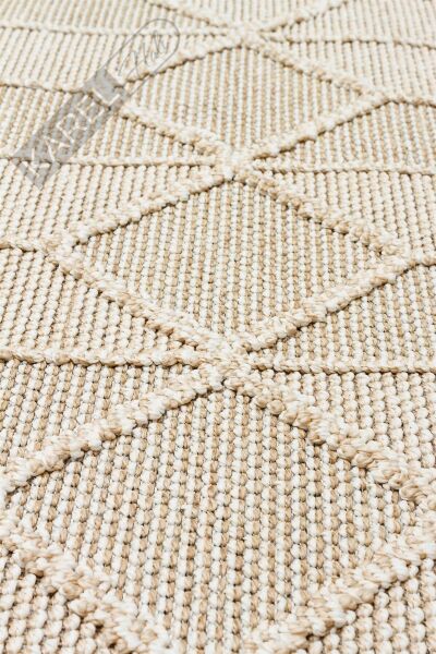 SOHO SH 03 BEIGE Hav Toz Vermez Hasır Dokuma Modern Makine Halısı