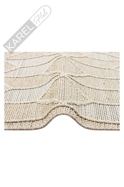 SOHO SH 03 BEIGE Hav Toz Vermez Hasır Dokuma Modern Makine Halısı