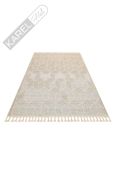 SOHO SH 03 BEIGE Hav Toz Vermez Hasır Dokuma Modern Makine Halısı
