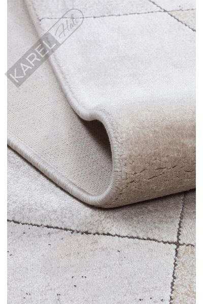 MERANO MRN 07 CREAM GOLD Geometrik Desenli Yüksek Kalite Sık Dokuma Salon Halısı