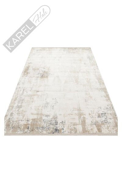 PADONA PDN 07 CREAM BEIGE  Extra Yumuşak Dokulu Sık Dokuma Modern Desenlere Sahip Şık Salon Halısı