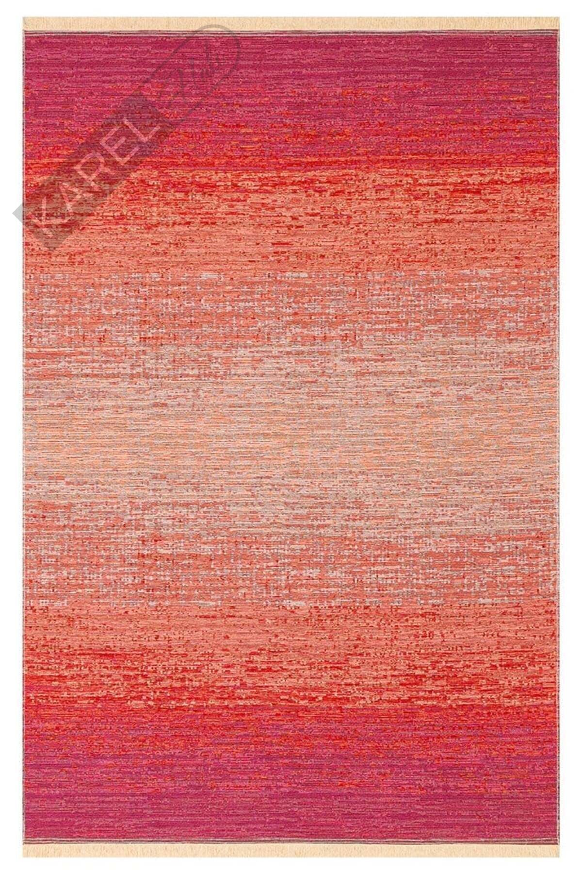 KUTNU KILIM KTN 01 TERRA PINK Modern Ombre Renk Geçişli Yıkanabilir Çift Taraflı Kilim