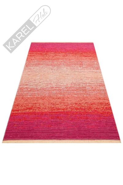 KUTNU KILIM KTN 01 TERRA PINK Modern Ombre Renk Geçişli Yıkanabilir Çift Taraflı Kilim