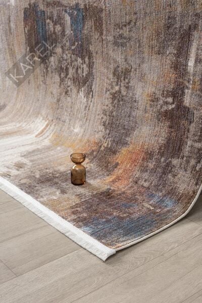 Seyran Halı Asır Koleksiyonu 116 Gri Polyester Vintage Halı