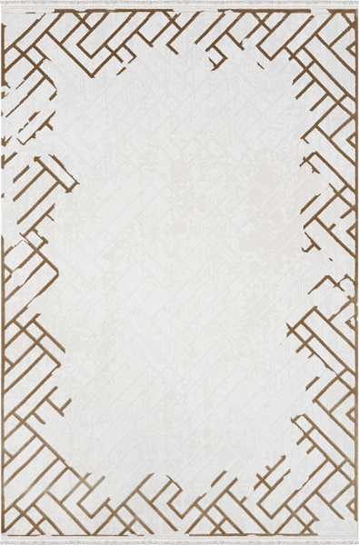 Woolen Halı New Bamboo Koleksiyonu 4954 Kahve Akrilik Halı