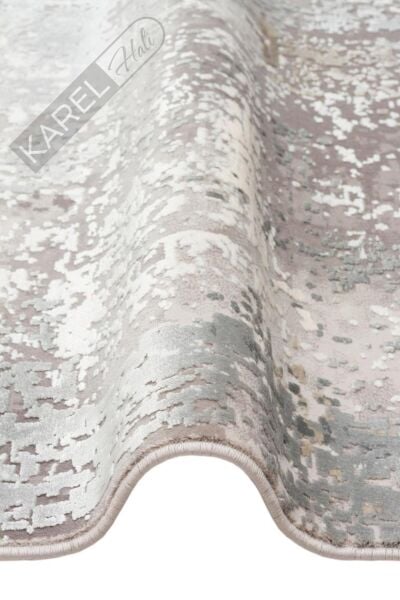 FRESCO FS 35 GREY BEIGE XW Yüksek Alçak Dokulu Özel Işıltılı Yüksek Kaliteli Sık Dokuma Modern Salo