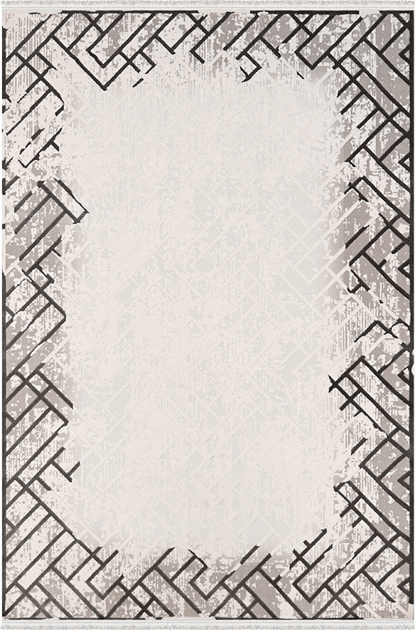 Woolen Halı New Bamboo Koleksiyonu 4955 Gri Akrilik Halı