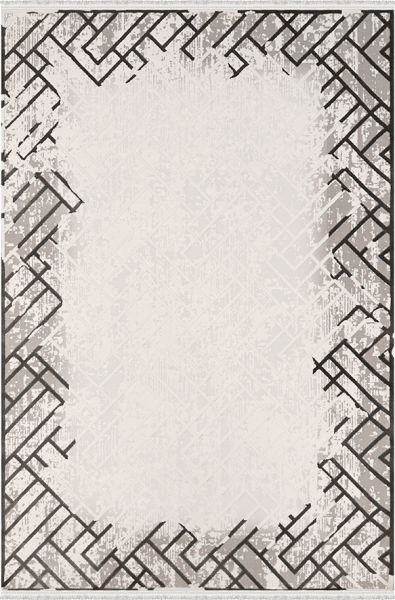 Woolen Halı New Bamboo Koleksiyonu 4955 Gri Akrilik Halı