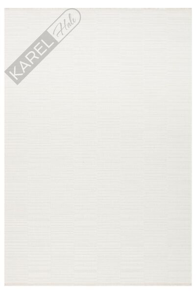 MONO LOOP MNO LOOP 01 WHITE Bukleli Sisal Dokuma Yıkanabilir Hav Vermez Kaymaz Tabanlı Kolay Temizl