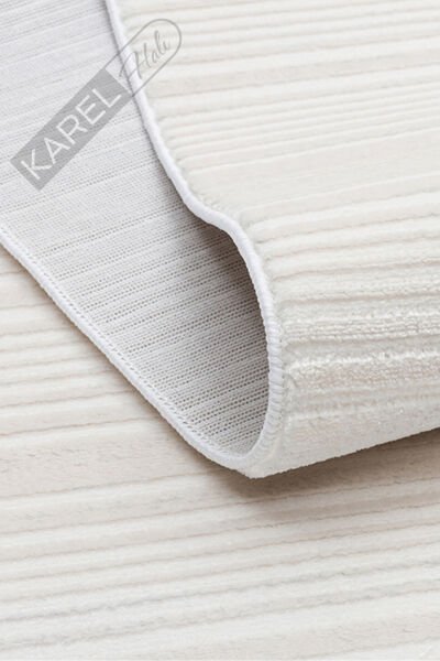 NORA NOR 03 WHITE Hav Toz Vermez Yıkanabilir Kaymaz İnce Dokuma Modern Halı