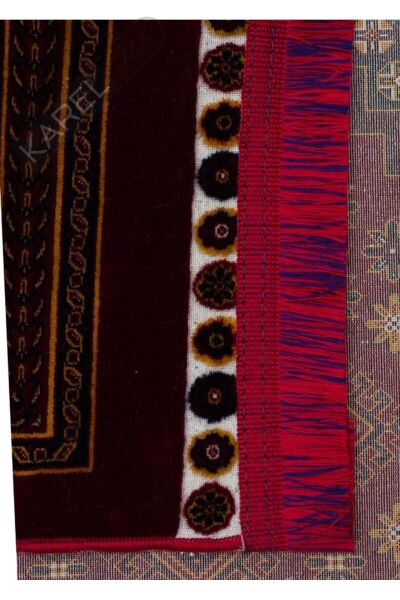 SATEEN AFGHAN SFG 01 RED Yıkanabilir Afgan Desenli Hav Toz Vermeyen Kaymaz Tabanlı Sık Dokuma Halı