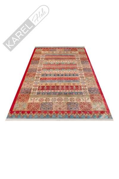 ANTIQUE ATK 04 MULTY Kolay kullanımlı Kaymaz Karabağ ve Antik Desenlere Sahip Yıkanabilir Makine Ha