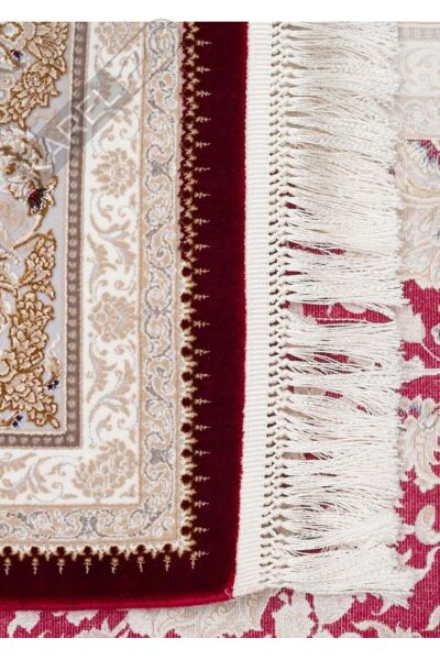PERSIAN PER 02 RED Klasik Desenli Yüksek Kalite Sıkı ve İnce Dokuma Yaklaşık 3 Milyon Point Makine H