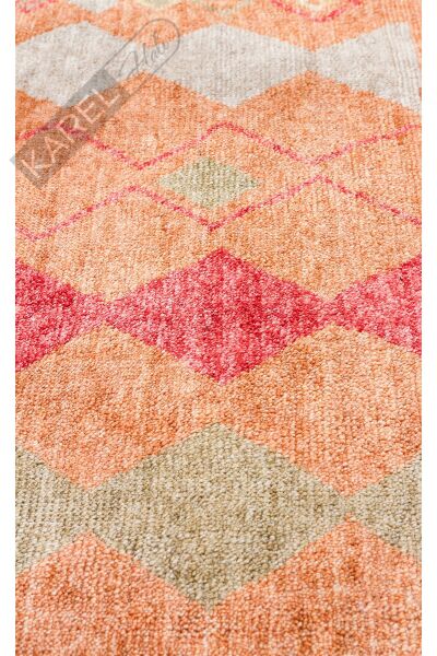 Zara Zr 10 Red Autumn Otantik Desenli El Emeği Ile Özel Tezgahlarda Üretilen Modern Uşak Halısı