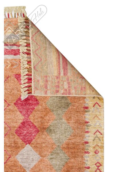Zara Zr 10 Red Autumn Otantik Desenli El Emeği Ile Özel Tezgahlarda Üretilen Modern Uşak Halısı