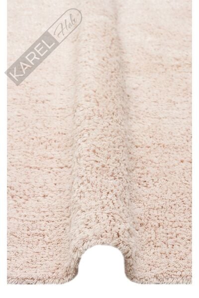 COTTON BOON CBN PLAIN BEIGE Yıkanabilir Kaymaz Tabanlı Naturel Pamuk Bebek Halısı