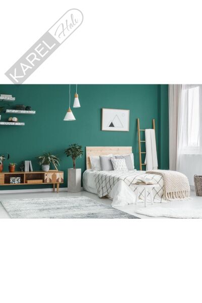 Yumuşak İpeksi Tuşeli Yüksek Alçak Oymalı Modern İnce Makine Halısı