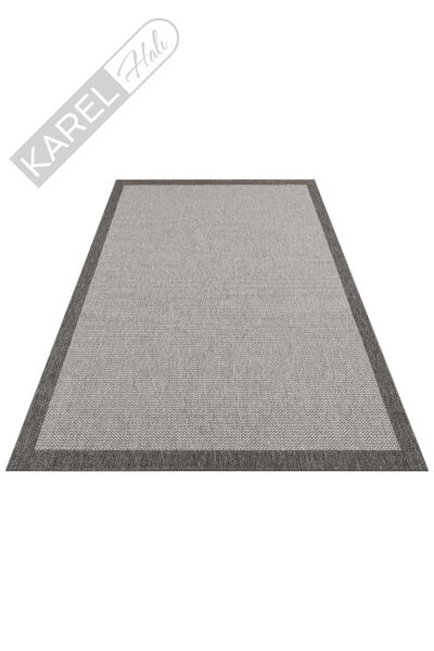 MONO MNO 05 ANTRASIT BLACK Hav Toz Vermez Kaymaz Tabanlı İnce Halı