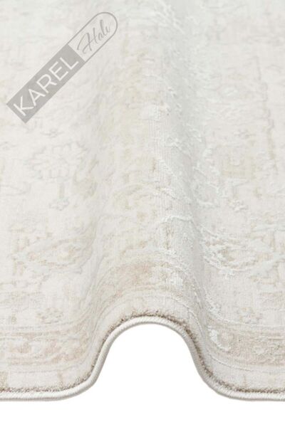 LEONA LNA 05 CREAM Yumuşak Tuşeli Hav Toz Vermez Modern Makine Halısı