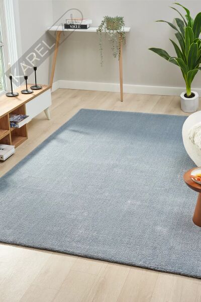 Seyran Halı Bali 4500 Mavi Shaggy Pelus Hali