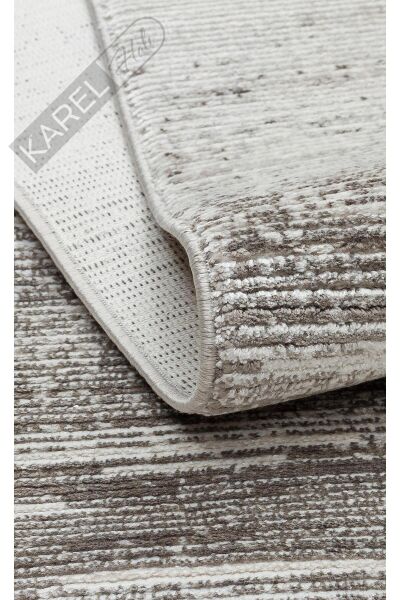 ROMA RM 01 CREAM GREY  Viskon ve Polyester ile Üretilen Şık Salon Halısı