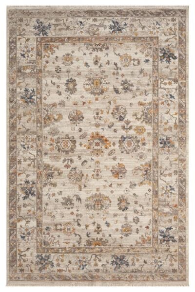 Seyran Halı Ahlat Koleksiyonu 253 Krem Polyester Vintage Halı