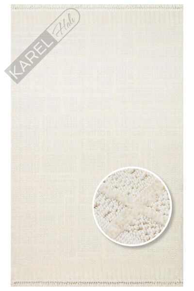 JOY JOY 03 WHITE  Hav Toz Vermeyen Yumuşak dokulu Modern Makine Halısı