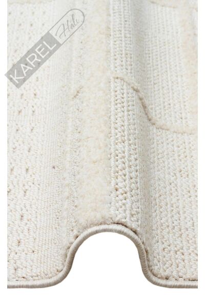JOY JOY 03 WHITE  Hav Toz Vermeyen Yumuşak dokulu Modern Makine Halısı