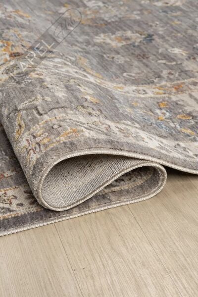 Seyran Halı Asır Koleksiyonu 254 Gri Polyester Vintage Halı