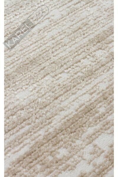 LAGOS XW LGS 19 BEIGE XW  Hav Toz Vermez Eskitme Desenli Modern Makine Halısı