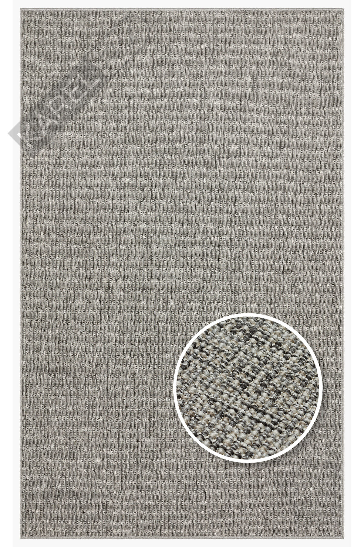 Sisal Halı Vnt 2705 Grey Iç Ve Dış Mekan Kullanımına Uygun Sisal