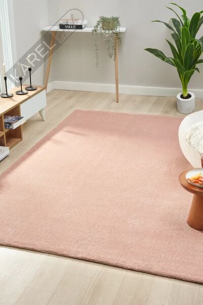 Seyran Halı Bali 4500 Pembe Shaggy Pelus Hali