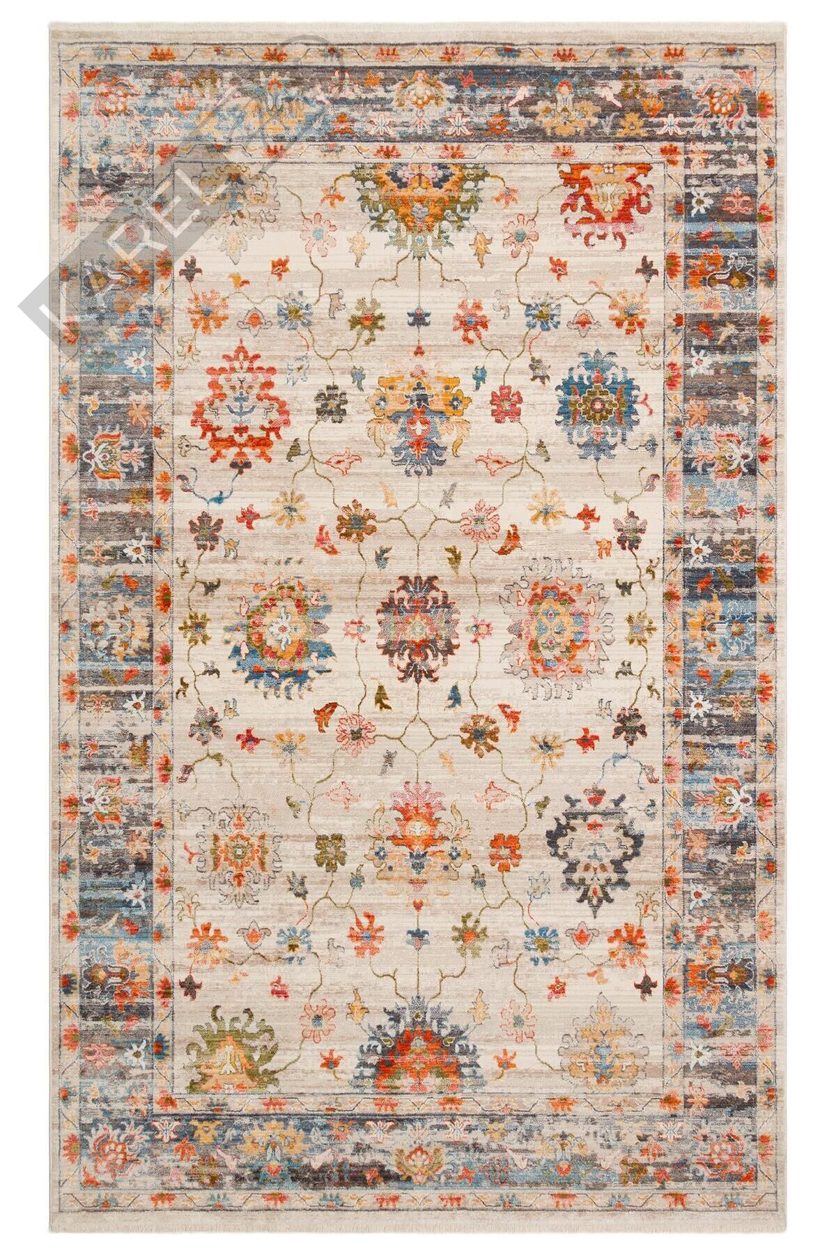 PIETRA PTA 19 BEIGE MULTY Sıcak Renk Tonlarını Etnik Desenler ile Buluşturan Yumuşak Tuşeli Makine